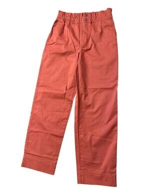 Madewell Paperbag Tapered Pants Burnished Mahogany NEW Women size 4